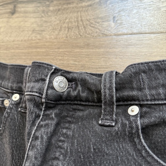 Madewell Faded Black High Rise 90s Straight Jeans Size 30 Women - Picture 10 of 15